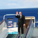 İlham Əliyev Daşkənddəki rəsmi qəbulda iştirak edib